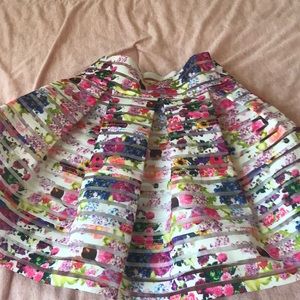 floral skirt